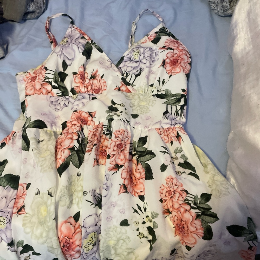 Floral Spaghetti Strap Dress